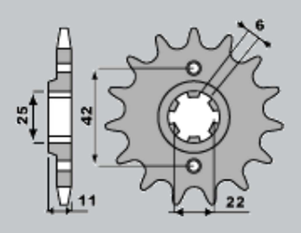 Front Sprocket 277 15 Honda FT500C 82-84 (Chain 530)