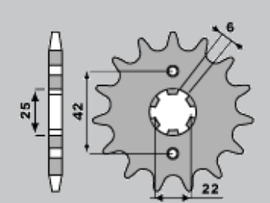Front Sprocket 278 17 Honda CB450SC, CB400 Four (Chain 530)