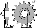 Front Sprocket 330 15 Honda CB750F 79 (RC01) (Chain 630)