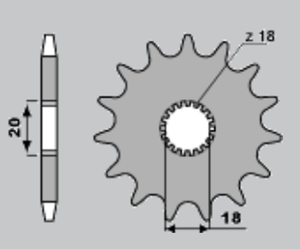 Front Sprocket 393 14 (Chain 520)