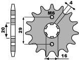 Front Sprocket 425 17 (Chain 428)