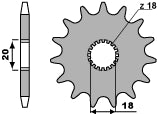 Front Sprocket 426 12 (Chain 428)