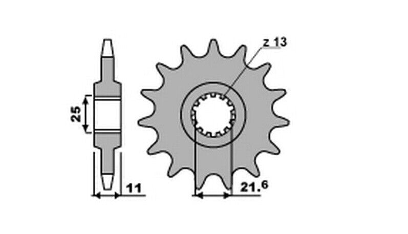 Front Sprocket 442 16 (Chain 532)