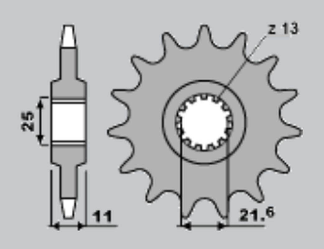 Front Sprocket 442 17 (Chain 532)