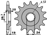 Front Sprocket 532 17 Kawasaki ZX10 88-90 (JTF527.17) (Chain 530)