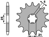 Front Sprocket 567 15 Yamaha XS250SE (Chain 530)