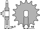 Front Sprocket 591 11 Aprilia 50 Tuareg 82-85 (Chain 415)