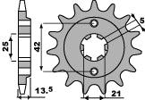 Front Sprocket 723 14 Cagiva 350 Elephant (Chain 520)