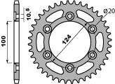 Rear Sprocket 1027 44 C45 Ducati 620 Sport 03 (JTR735.44) (Chain 520)