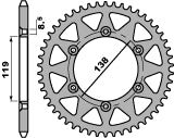 Rear Sprocket 213 48 C45 Husaberg (Chain 520)