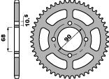 Rear Sprocket 243 53 C45 Honda MTX 125 RW 83-94 (JTR241.53) (Chain 428)