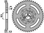 Rear Sprocket 4331 53 F Derbi Senda 50 96-99 (Chain 420)