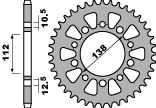 Rear Sprocket 4384 43 C45 Honda CB 500 F, R, X 13-15 (+2) (JTR1316.43) (Chain 520)