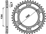 Rear Sprocket 4405 48 C45 Honda CBR 600 F, CBR 600 RR (JTR1307.48) (Chain 525)