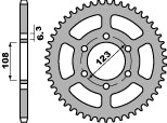 Rear Sprocket 4412 45 F Derbi GP 50 05-08 (JTR1133.45) (Chain 420)