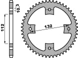 Rear Sprocket 4485 38 C45 Kymco MXU 250, 300, KXU, KXR, Maxxer 02-15 (Chain 520)