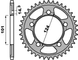 Rear Sprocket 4508 37 C45 KTM RC8 990, 1190, 950 Duke, Supermoto (JTR898.37) (Chain 525)