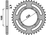 Rear Sprocket 4514 41 C45 GasGas Pampera 125, 250 (no JTR) (Chain 520)