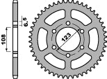 Rear Sprocket 4539 48 F Derbi GPR 125 04-13 (no JTR) (Chain 428)