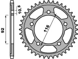 Rear Sprocket 4542 41 C45 Kawasaki ZZR 1400 06-10 (JTR1493.41) (Chain 530)