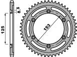 Rear Sprocket 4547 54 C45 Honda XR 125 L 03-08 (JTR1258.54) (Chain 428)