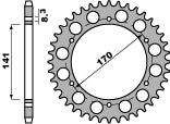 Rear Sprocket 4554 43 C45 BMW F 800 GS 08-09 +1 (replaced by 4550.43) (Chain 525)