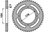 Rear Sprocket 467 51 C45 Kawasaki KX 80, 85 86-14 (Chain 420)