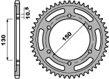 Rear Sprocket 863 46 (JTR866.46) (Chain 532)