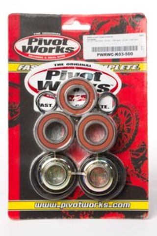 Rear Wheel Bearing Kit with Waterproof Spacers Kawasaki KX250 97-02, KX125 97-02, KX500 97-04