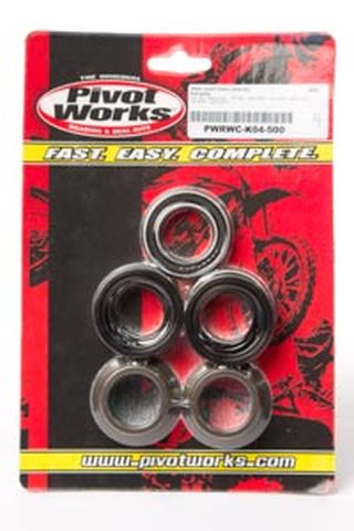Rear Wheel Bearing Kit with Waterproof Spacers Kawasaki KX450F 04-07, KX125 03-05, KX250 03-07, KX250F 04-07