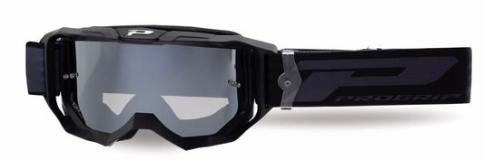 Goggles PG3300-322 FL Vision, Black Matt (Lens PG3352 Silver Mirrored, Antiscratch, No Fog, Anti UV) 