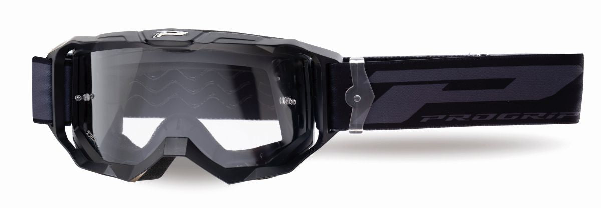 Goggles PG3300-322 TR Vision, Black Matt (Lens PG3310 Transparent, Antiscratch, No Fog, Anti UV) 