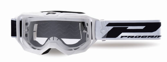 Goggles PG3300-323 TR Vision, White Matt (Lens PG3310 Transparent, Antiscratch, No Fog, Anti UV) 