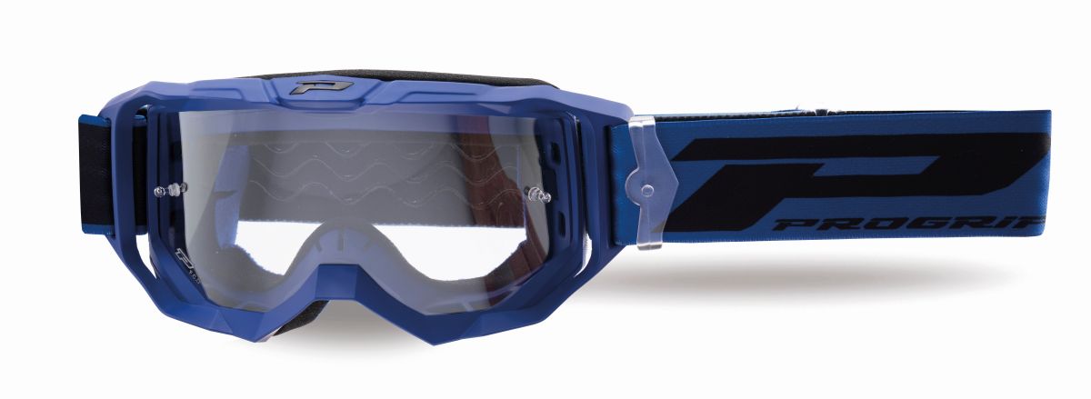 Goggles PG3300-410 TR Vision, Blue Matt (Lens PG3310 Transparent, Antiscratch, No Fog, Anti UV) 