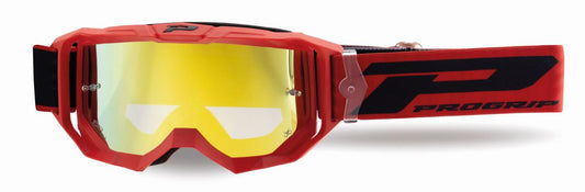 Goggles PG3300-411 FL Vision, Red Matt (Lens PG3347 Yellow Mirrored, Antiscratch, No Fog, Anti UV) 