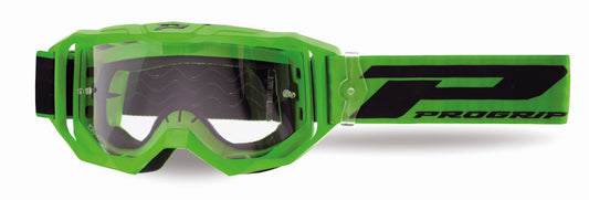 Goggles PG3300-413 TR Vision, Green Matt (Lens PG3310 Transparent, Antiscratch, No Fog, Anti UV) 