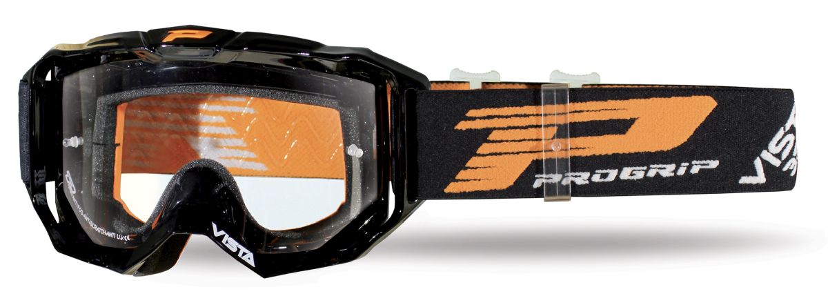 Goggles PG3303-102 TR Vista, Black (Lens PG3310 Clear, Antiscratch, No Fog, Anti UV + Extra Lens PG3310) 