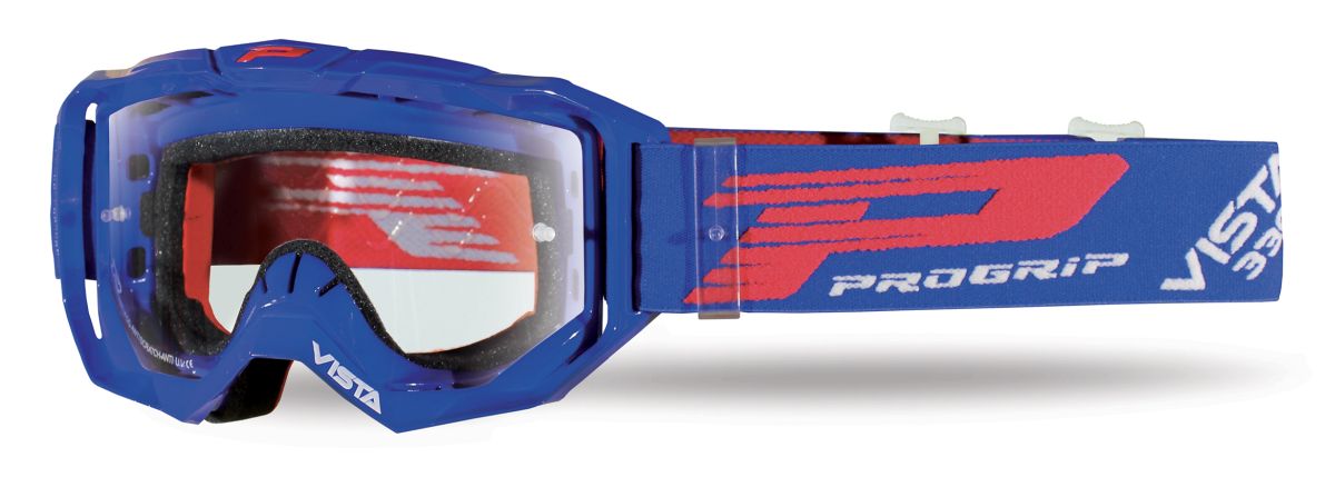 Goggles PG3303-104 TR Vista, Blue (Lens PG3310 Clear, Antiscratch, No Fog, Anti UV + Extra Lens PG3310) 
