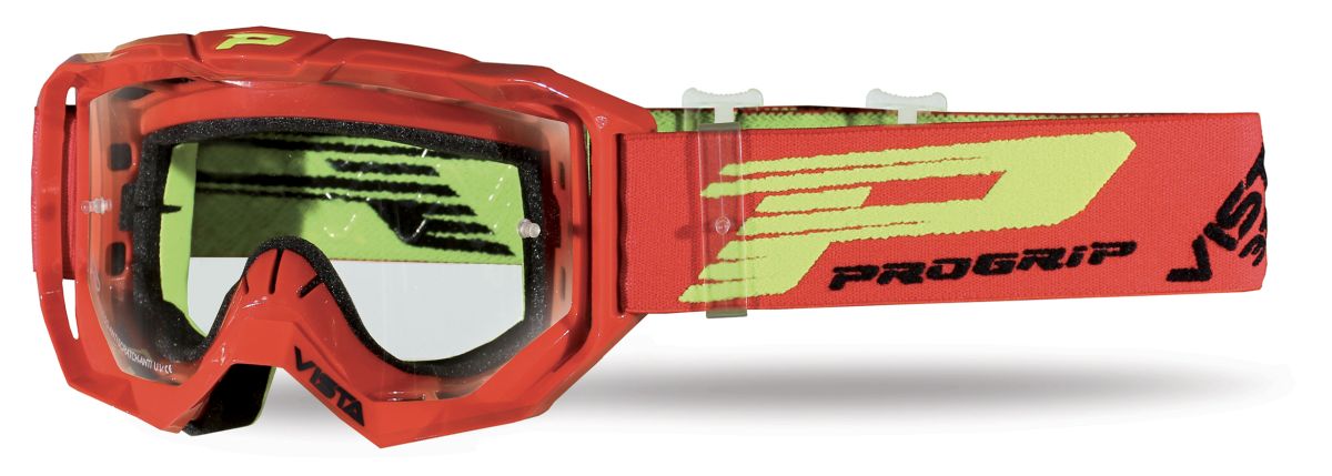 Goggles PG3303-107 TR Vista, Red (Lens PG3310 Clear, Antiscratch, No Fog, Anti UV + Extra Lens PG3310) 