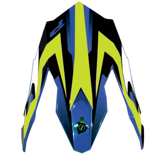 Visor PG3181 for Helmet PG3180, Yellow Fluo/Blue (3181-320) 