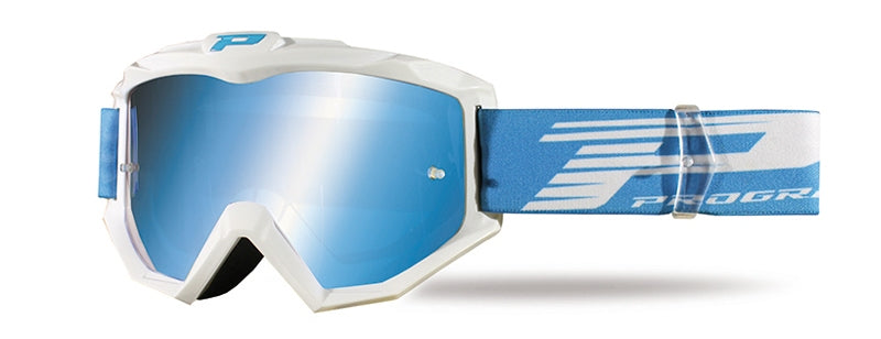 Goggles PG3201-101 FL Atzaki, White (Lens PG3253 Blue Mirrored, Antiscratch, Anti UV) 