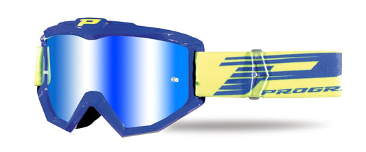 Goggles PG3201-104 FL Atzaki, Blue (Lens PG3247 Yellow Mirrored, Antiscratch, No Fog, Anti UV) 