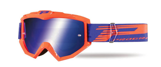 Goggles PG3201-166 FL Atzaki, Orange Fluo (Lens PG3246 Blue Mirrored, Antiscratch, No Fog, Anti UV) 
