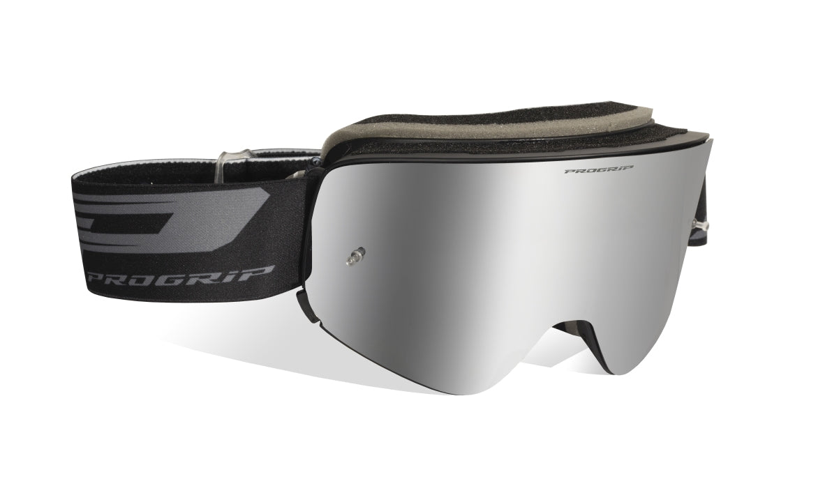 Goggles PG3205-178 Magnet, Black Matt (Lens PG3216-120 Silver Mirrored, Antiscratch, No Fog, Anti UV) 