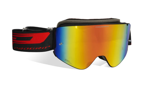 Goggles PG3205-185 Magnet, Black Matt (Lens PG3217-107 Red Mirrored, Antiscratch, No Fog, Anti UV) 