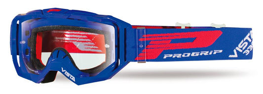 Goggles PG3303-104 TR Vista, Blue (Lens PG3310 Clear, Antiscratch, No Fog, Anti UV + Extra Lens) 