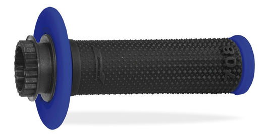 Grips PG708 Off Road with SCS Lock-On + 6 Throttle Tube Adapters (22+25mm) Black/Blue (Dual compound) 