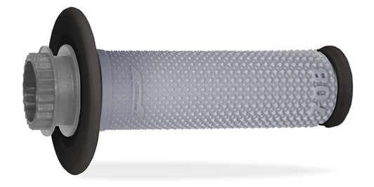 Grips PG708 Off Road with SCS Lock-On + 6 Throttle Tube Adapters (22+25mm) Grey/Black (Dual compound) 