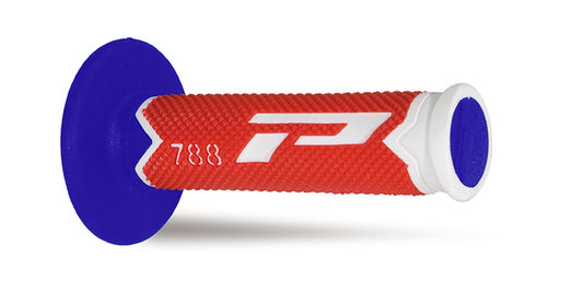 Grips PG788 Off Road (22+25mm, 115mm) White/Red/Blue (Triple compound) 