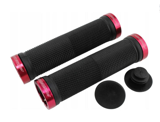 Grips PG999 ATV/Jet Ski/MTB (22+22mm, 120mm) Black with Red Lock-On 